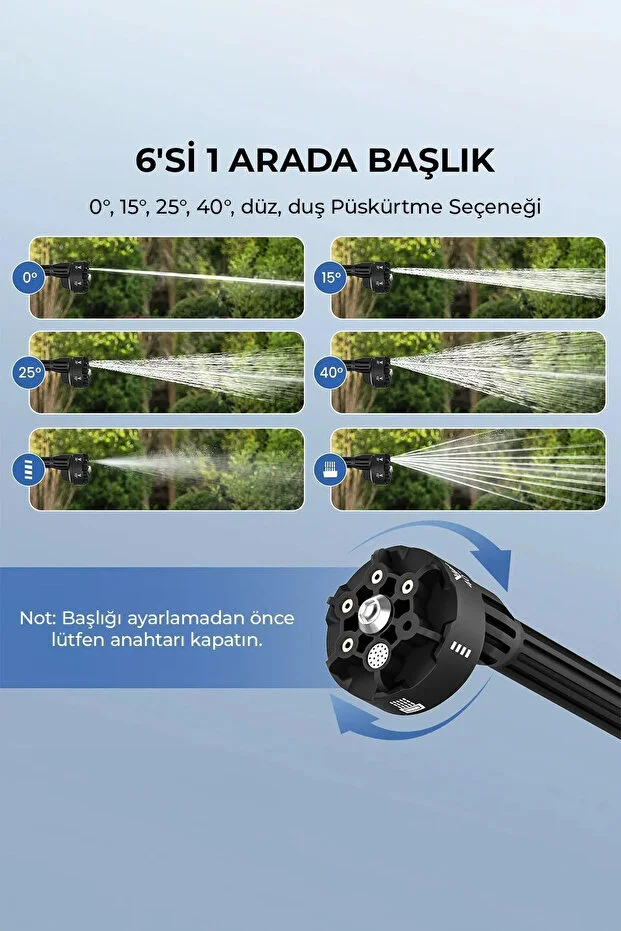 ROBO Şarjlı Ve Yüksek Basınçlı Oto Yıkama Ve Sulama Tabancası